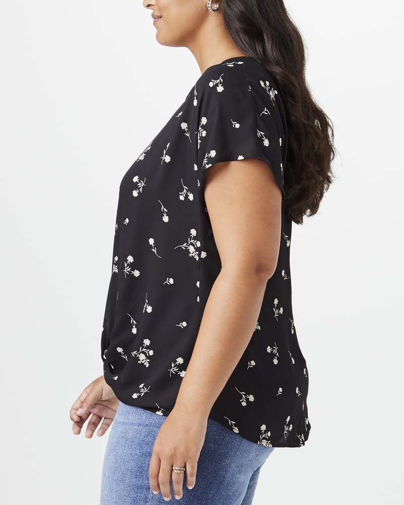 Side of plus size Ellise Knot-Front Blouse by West Kei | Dia&Co | dia_product_style_image_id:147189